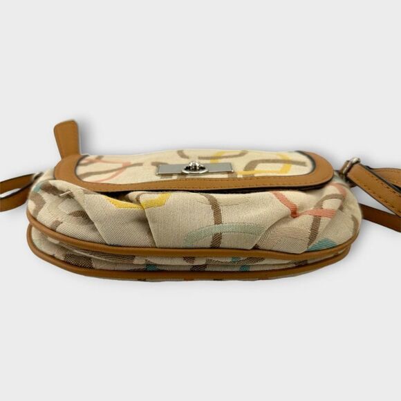 Fratelli Rossetti Crossbody Bag Adjustable Strap Cream and Brown - Picture 5 of 15